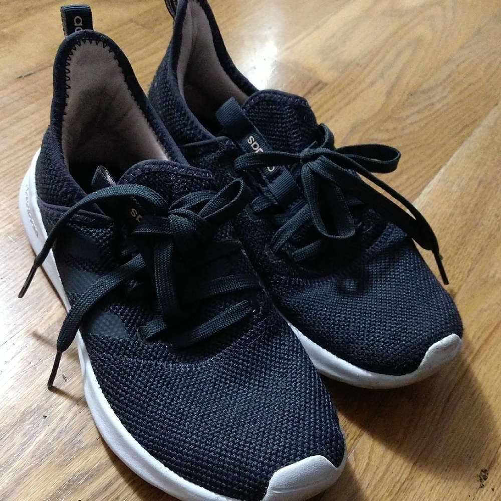 Adidas Kids Black and White Sneakers